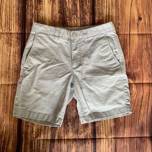 Bonobos Women's Flat Front Side Pockets Slim Mid Rise Light Blue Shorts Size: 29